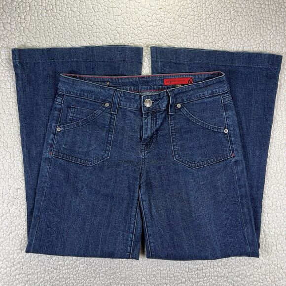 Vigoss Jeans Women’s Size 13/14 32 Blue Palazzo Wide Leg - Picture 1 of 15
